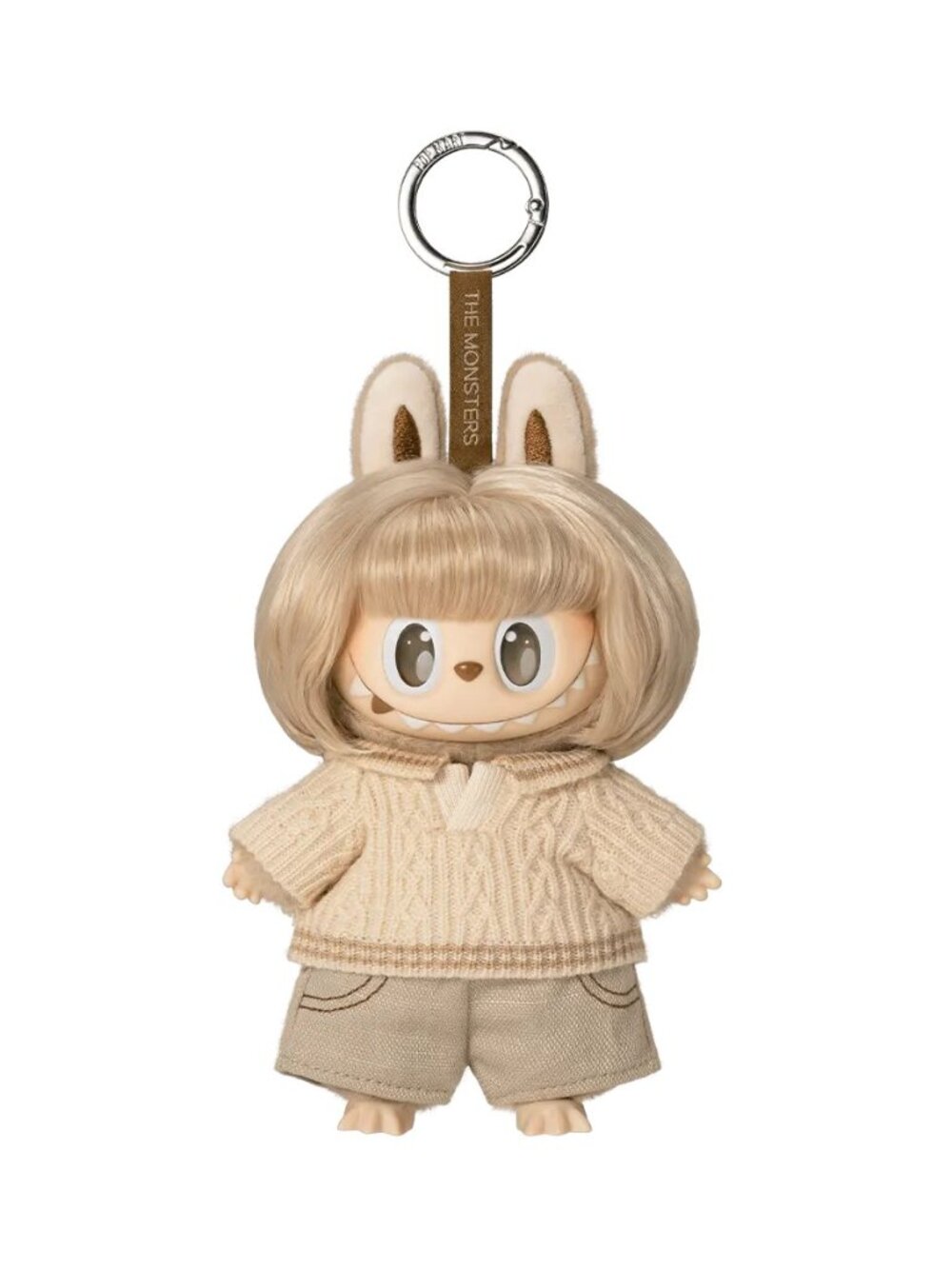 POP NOW The Monsters Hair Salon Series Vinyl Plush Pendant - Warm Oat